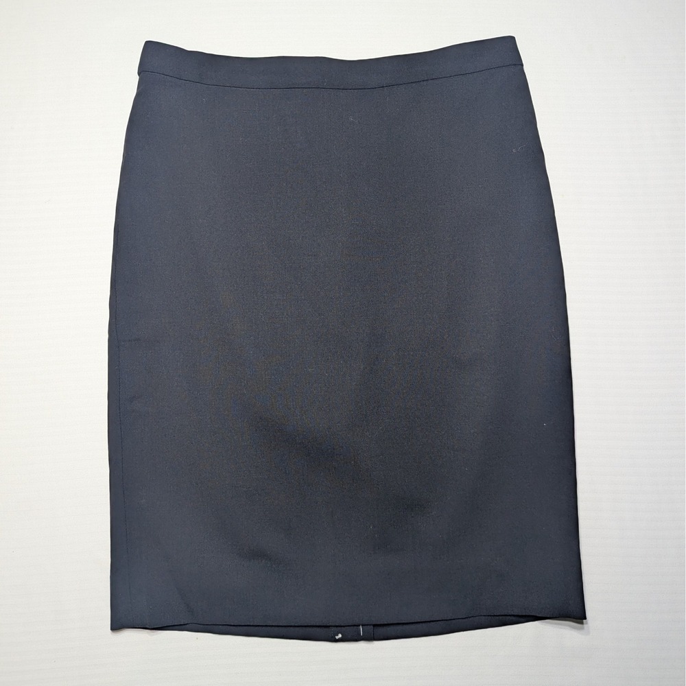 J.Crew Women‎ Italian Wool Blend Pencil Skirt 4 Black